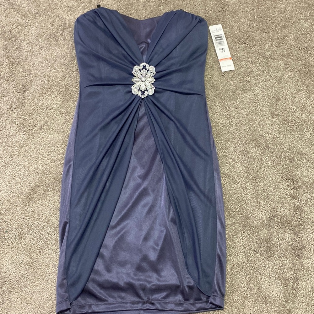 Beautiful gunmetal color dress